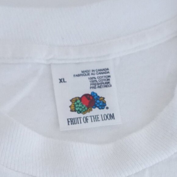 Vintage '90S Toronto Sailing White Cotton Single Stitch Tee By Fruit Of The Loom - Picture 7 of 10